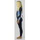 Combinaison O'neill Femme Bahia Back Zip 3/2mm Black Surfabstract Chambray Blue