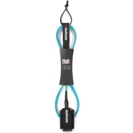 Surfboard Leash Northcore 7'0" Bleu Turquoise