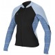 Veste Néoprène O'Neill Bahia Front Zip 1/0.5mm Black Surf Abstract Chambray Blue