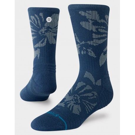 Chaussettes STANCE Flora Scan Mid Ribbed Crew Deep Teal