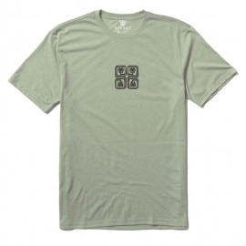 Tee Shirt Homme VISSLA Coast Comp Lite Eco Drirelease Light Sage Heather