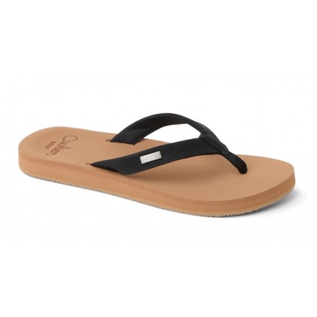 REEF Baja Sands Women's Flip-Flops, Black Tan