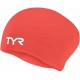 Bonnet De Natation en SILICONE TYR Cheveux Long Bright Red