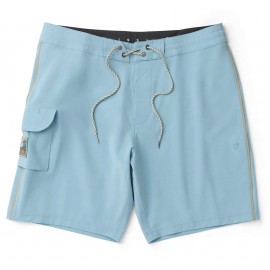 Boardshort Homme VISSLA Solid Sets 18.5" Coastal Blue