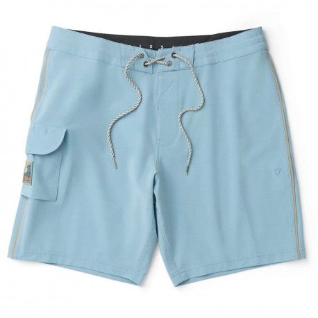 Men's Boardshorts VISSLA Solid Sets 18.5" Coastal Blue