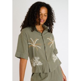 Chemise Femme Banana Moon Hattie Thalya Kaki