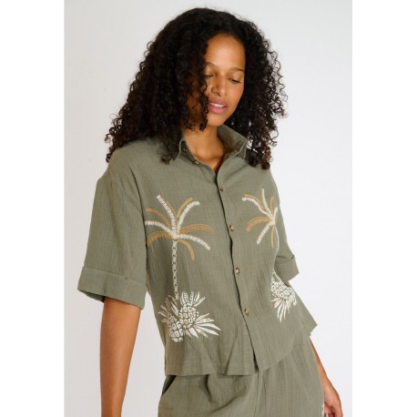 Banana Moon Hattie Thalya Khaki Women's Shirt