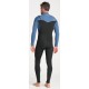 C-Skins NuWave Session Chest Zip 3/2mm Black Steel Blue X Lime Men Wetsuit