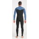 Combinaison Homme C-Skins NuWave Session Chest Zip 3/2mm Black Steel Blue X Lime