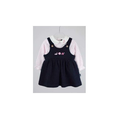 Papylou Marinella 2-Piece Children's Set - Navy, White and Pink