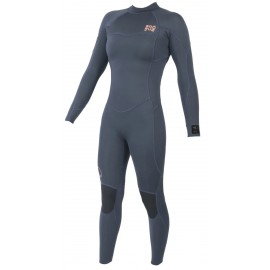 Combinaison Sooruz Femme Fly + Organic Oysterprene Back Zip 4/3mm Navy