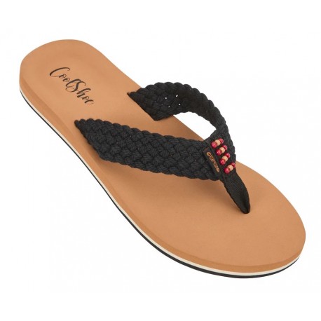 Women's Cool Shoe Maple Black Flip-Flops
