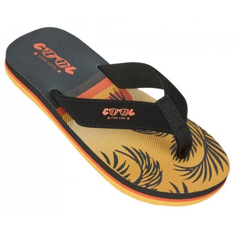 Cool Shoe Nickel Sunrise Black Junior Flip-Flops