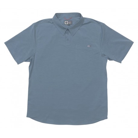 Salty Crew Drifter UV Men's Polo Shirt Channel Blue