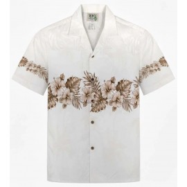 Chemise Hawaïenne KY'S Vintage Hibiscus Band