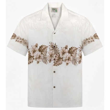 Chemise Hawaïenne KY'S Vintage Hibiscus Band