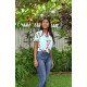 Chemise Hawaïenne Femme RJC Guanani Vahine Hibiscus Aqua