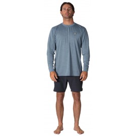 Vissla Twisted Eco Long Sleeve Sun Shirt - Slate Heather