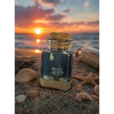 LUNALYS Handmade Candles in a Bottle - Sea Breeze