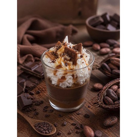 Bougie Artisanale Maison LUNALYS Chanttilly Chocolat Noisette Grand Format