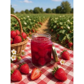 Bougie Artisanale Maison LUNALYS Confiture Fraise