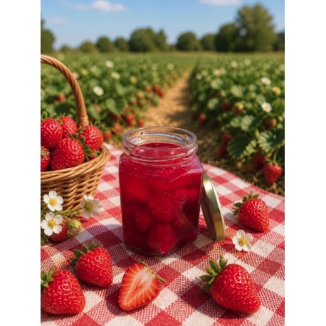 Bougie Artisanale Maison LUNALYS Confiture Fraise