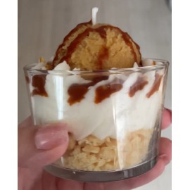 Bougie Artisanale Maison LUNALYS Chantilly Caramel Beurre Salé Petit Format