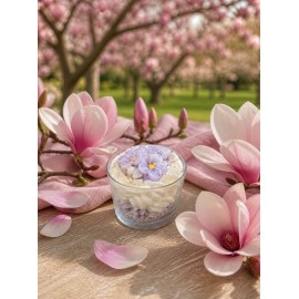 LUNALYS Handcrafted Chantilly Magnolia Candle - Small Size