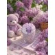 Bougie Artisanale Maison LUNALYS Chanttilly Lilas Grand Format