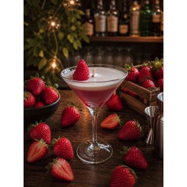 Bougie Artisanale Maison LUNALYS CocKtails Fraise