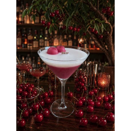 LUNALYS Handmade Raspberry Cocktail Candle