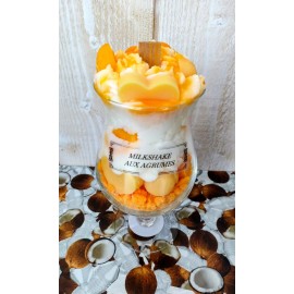 Bougie Artisanale Maison LUNALYS Milkshake Chantilly Hurricane Agrumes