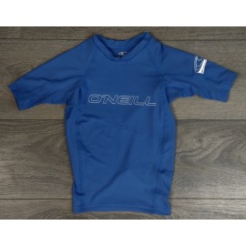 O'Neill Youth Basic Skins Short Sleeve Rash Guard Pacific