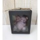 Bougie Moulée Artisanale Maison LUNALYS Double Nounours Lilas