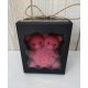 Bougie Moulée Artisanale Maison LUNALYS Double Nounours Cerise