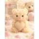 Bougie Moulée Artisanale Maison LUNALYS Nounours Coeur Lys Blanc