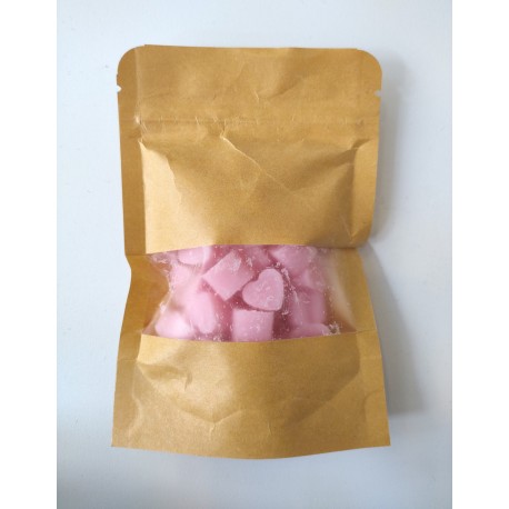 LUNALYS Handmade Molded Wax Melts - Bag of Small Pink Hearts