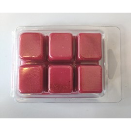 LUNALYS Handmade Molded Wax Melt - Red Glitter Tablet