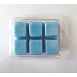 LUNALYS Handmade Molded Wax Melt - Blue Glitter Tablet