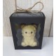 LUNALYS Handcrafted Molded Candle - Guava Hooded Teddy Bear