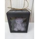 Bougie Moulée Artisanale Maison LUNALYS Nounours Noeud Magnolia