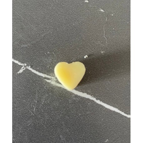 Fondant Moulée Artisanale Maison LUNALYS Sachet de Petits Coeurs Jaunes