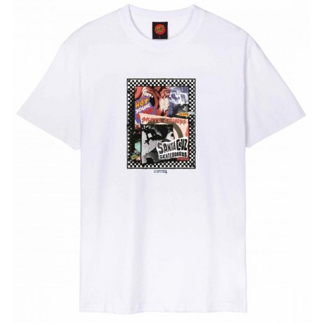 Tee Shirt Santa Cruz AD Collage Front White