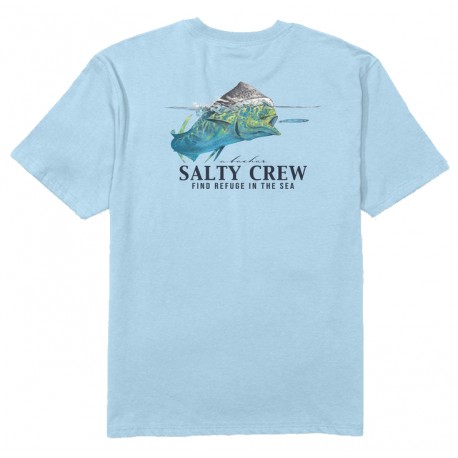 Tee Shirt Homme Salty Crew Mahi Surface Clear Sky