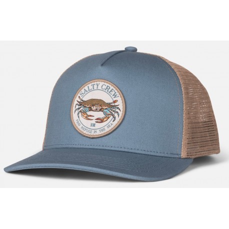 Salty Crew Jimmy Trucker Cap Pilot Blue Khaki