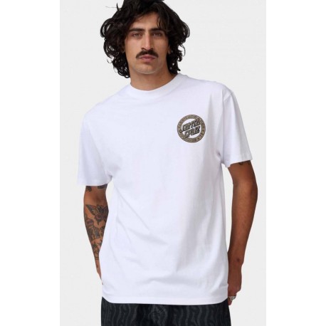 Santa Cruz Loco Dot White Tee Shirt