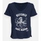 Tee Shirt Femme STERED Défense Sous Marine Bleu Marine