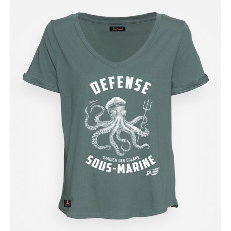 Women's T-Shirt STERED Underwater Defense Green