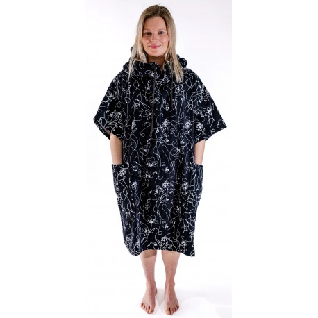 Poncho All-in Femme Oneline White