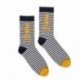 Socks To Aise Breizh H16-17 Striped Marin Mustard